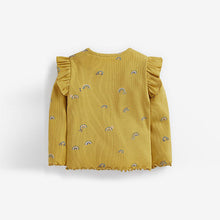 Load image into Gallery viewer, Yellow Rainbow Basic Rib T-Shirt Jersey (3mths-6yrs) - Allsport
