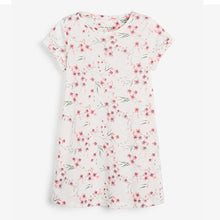 Load image into Gallery viewer, Pink/Cream Floral Print 2 Pack Nighties (3-12yrs)
