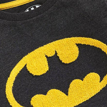 Load image into Gallery viewer, Charcoal Batman® Logo Jersey Long Sleeve T-Shirt (3mths-5yrs) - Allsport

