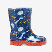 Load image into Gallery viewer, Navy Rocket Wellies (Younger Boys) - Allsport
