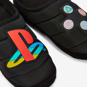 Black PlayStation™ Slippers (Older) - Allsport