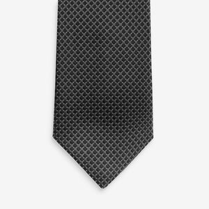 Black / Grey Pattern Tie - Allsport