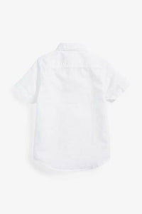 Linen Mix Shirt White  (3 to 12 yrs) - Allsport