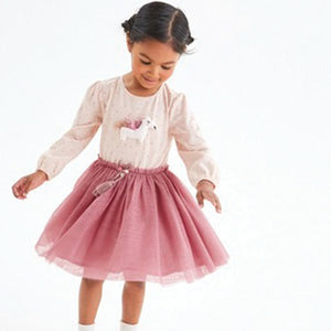 Pink Unicorn Party Dress (3mths-6yrs) - Allsport