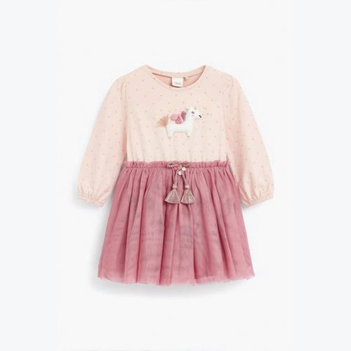 Pink Unicorn Party Dress (3mths-6yrs) - Allsport