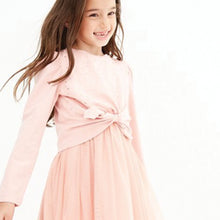 Load image into Gallery viewer, Pink Sequin Mesh Dress (3-12yrs) - Allsport
