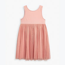 Load image into Gallery viewer, Pink Sequin Mesh Dress (3-12yrs) - Allsport
