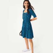 Load image into Gallery viewer, Blue Animal Mini Tea Dress - Allsport
