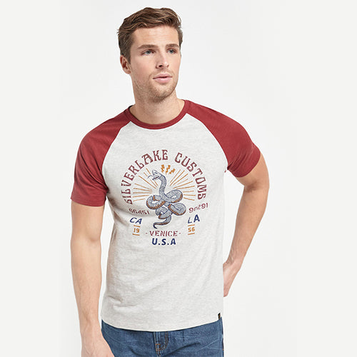 Ecru Graphic Raglan T-Shirt - Allsport