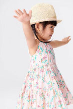 Load image into Gallery viewer, Pink Ditsy Tiered Cotton Sundress - Allsport
