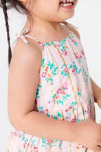 Load image into Gallery viewer, Pink Ditsy Tiered Cotton Sundress - Allsport
