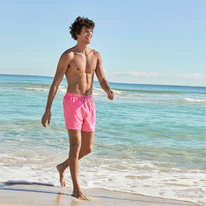 Neon Pink Essential Swim Shorts - Allsport