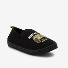 Load image into Gallery viewer, Cupsole Black/Gold Gamer Slippers (Older Boys) - Allsport
