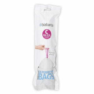 BRABANTIA 10-12L PerfectFit Bags, Code C, 20 Bags