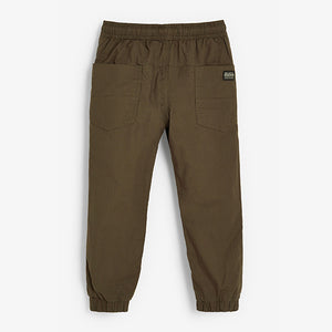 Khaki Utility Lined Pull-On Trousers (3-12yrs) - Allsport