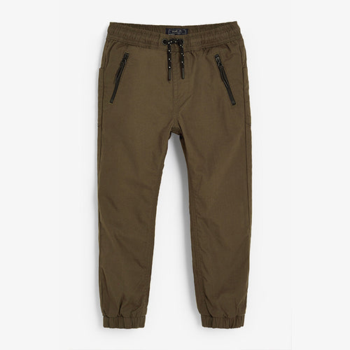 Khaki Utility Lined Pull-On Trousers (3-12yrs) - Allsport