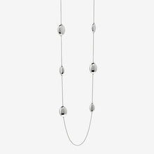 Load image into Gallery viewer, Silver Tone Pebble Rope Necklace - Allsport
