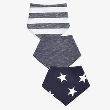 Load image into Gallery viewer, Navy/White 3 Pack Star Dribble Bibs - Allsport
