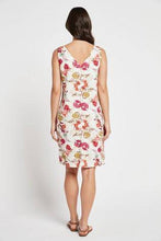 Load image into Gallery viewer, Ecru Floral Linen Blend Shift Dress - Allsport
