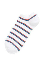 Load image into Gallery viewer, White Stripe Cushioned Trainer Sock Five Pack - Allsport
