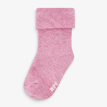 Load image into Gallery viewer, Pink 4 Pack Roll Top Socks (Younger) - Allsport
