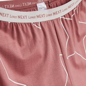 Pink Star Cotton Blend Pyjamas - Allsport