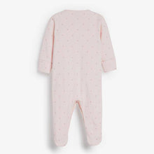 Load image into Gallery viewer, Pink 4 Pack Delicate Bunny Sleepsuits (0-12mths) - Allsport
