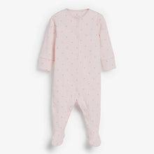 Load image into Gallery viewer, Pink 4 Pack Delicate Bunny Sleepsuits (0-12mths) - Allsport
