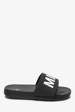 Load image into Gallery viewer, Dual Slide Monochrome Cushioned Footbed Sliders - Allsport
