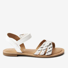 Load image into Gallery viewer, PLAIT SANDAL WHITE - Allsport

