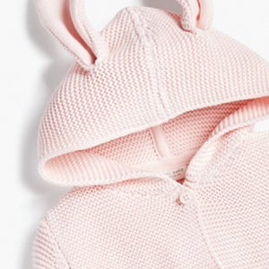 Pink Baby Ears Cardigan (0mths-18mths) - Allsport