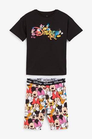 Black Disney™ Short Pyjamas (3-12yrs) - Allsport