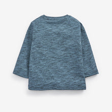 Load image into Gallery viewer, Blue Long Sleeve Plain T-Shirt (3mths-5yrs)
