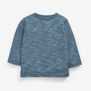 Blue Long Sleeve Plain T-Shirt (3mths-5yrs)