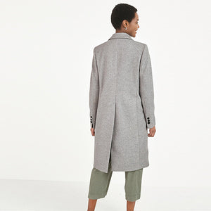 Grey Revere Collar Coat - Allsport