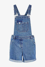 Load image into Gallery viewer, Mid Blue Dungaree Shorts - Allsport
