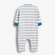 Load image into Gallery viewer, Blue Dinosaur Little Brother Sleepsuit (0-18mths) - Allsport
