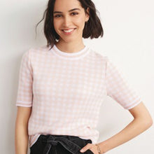 Load image into Gallery viewer, Pink Gingham T-Shirt - Allsport
