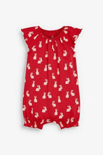 Load image into Gallery viewer, Rust 3 Pack Bunny Rompers  (up to 18 months) - Allsport
