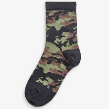 Load image into Gallery viewer, Camouflage 7 Pack Cotton Rich Socks (Older) - Allsport
