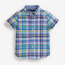 Load image into Gallery viewer, Rainbow Check Cotton Short Sleeve (3mths-5yrs) - Allsport
