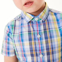 Load image into Gallery viewer, Rainbow Check Cotton Short Sleeve (3mths-5yrs) - Allsport
