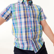 Load image into Gallery viewer, Rainbow Check Cotton Short Sleeve (3mths-5yrs) - Allsport
