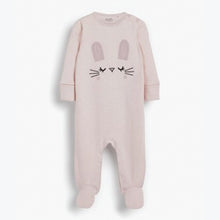 Load image into Gallery viewer, Pink Bunny 2 Pack Sleepsuits (0mths-18mths) - Allsport
