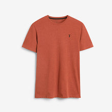 Load image into Gallery viewer, Rust Brown Marl Regular Fit Stag T-Shirt
