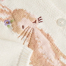 Load image into Gallery viewer, Ecru White Embroidered Baby Cardigan (0mths-18mths) - Allsport
