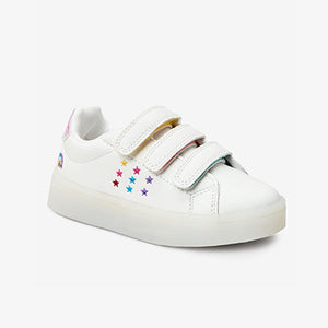 White Light-Up Trainers (Younger Girls)