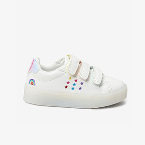 White Light-Up Trainers (Younger Girls)