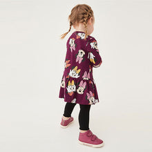 Load image into Gallery viewer, Plum Purple Minnie Jersey Dress (3mths-6yrs) - Allsport
