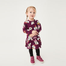 Load image into Gallery viewer, Plum Purple Minnie Jersey Dress (3mths-6yrs) - Allsport
